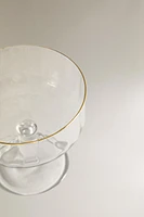 VERRE RELIEF FILET DORÉ