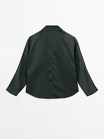 Loose-fitting shirt with pintuck detailing