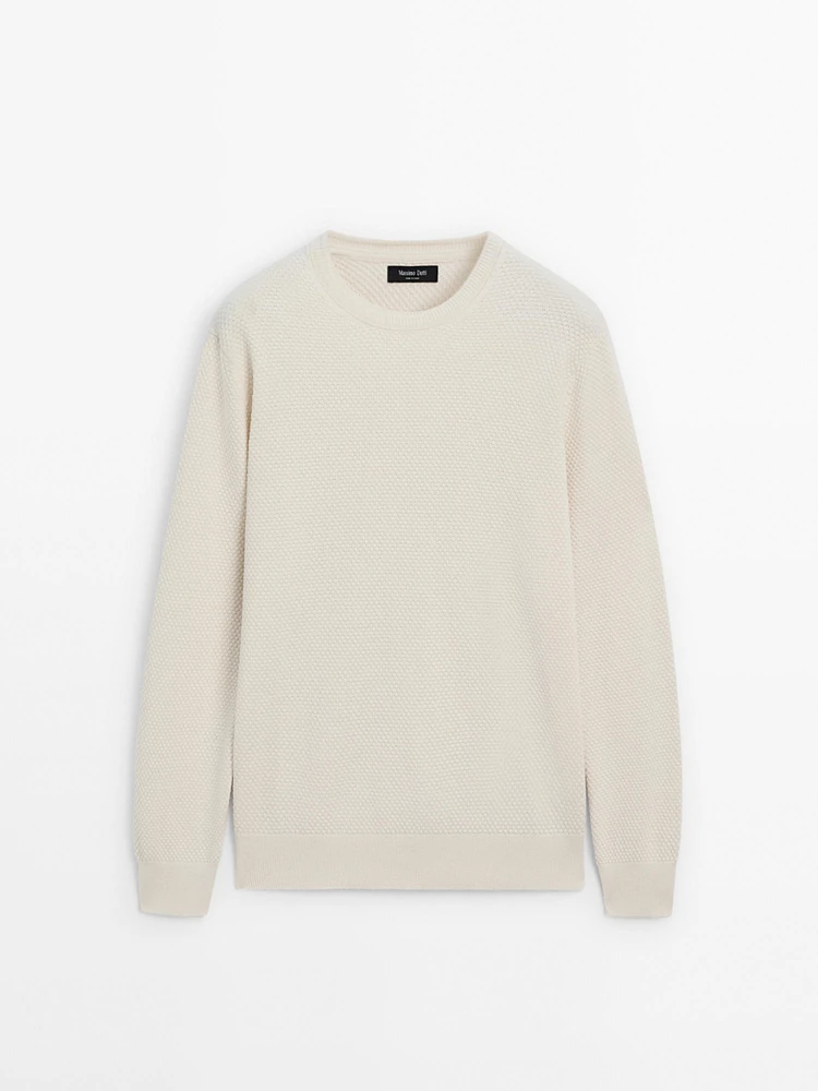 Pull en maille de coton mélang
