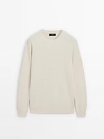 Pull en maille de coton mélang