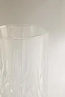 TALL TUMBLER WITH RAISED DESIGN
