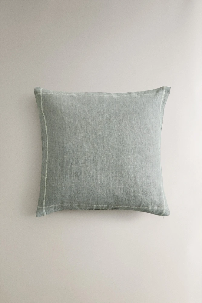 LINEN THROW PILLOW COVER