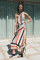 ASYMMETRIC STRIPED SKIRT ZW COLLECTION