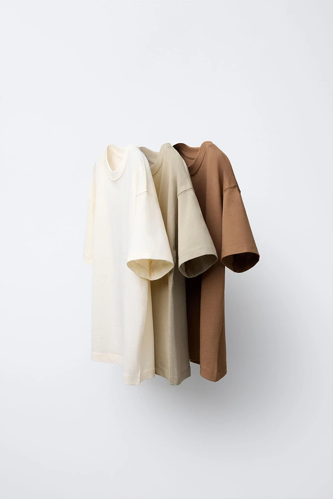 THREE-PACK OF PLAIN T-SHIRTS