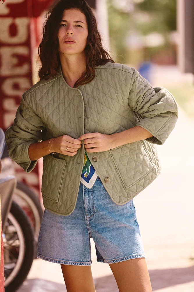 PADDED LINEN JACKET
