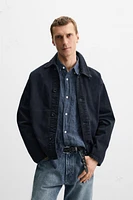 VESTE EN JEAN COUPE CARRÉE