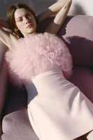 ROBE COURTE EN TULLE À VOLUME