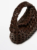 Nappa leather braided mini bag