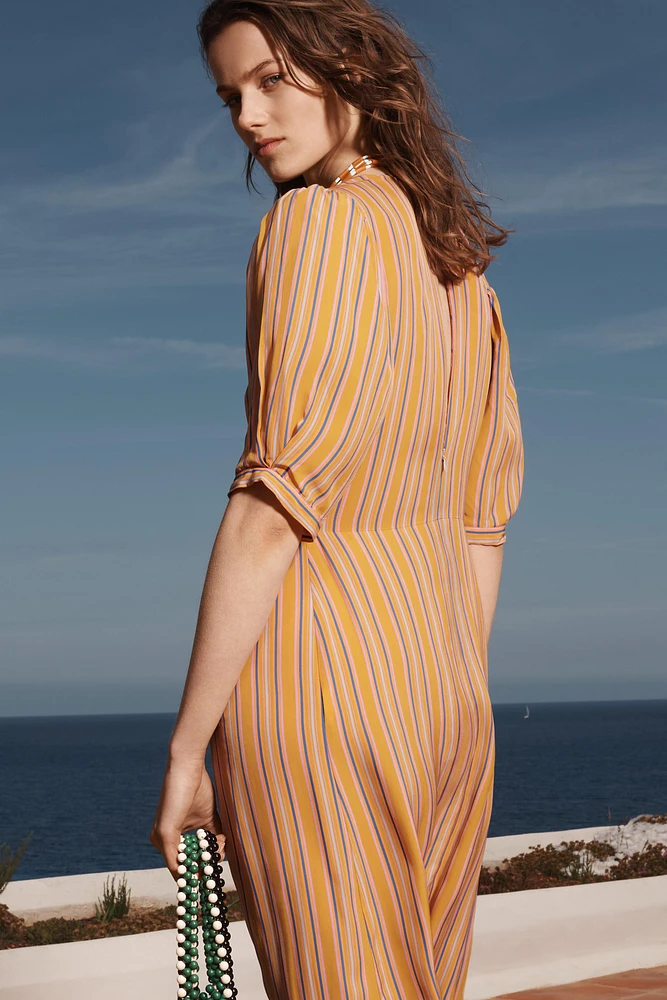 LIMITED EDITION STRIPED MIDI DRESS