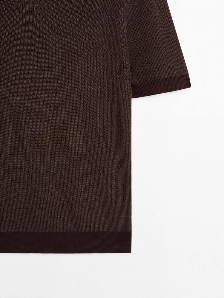 Polo en maille 100 % coton