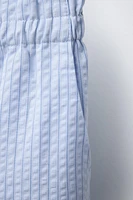 PANTALON À RAYURES EN SEERSUCKER