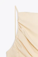 RUCHED ELASTICIZED TOP