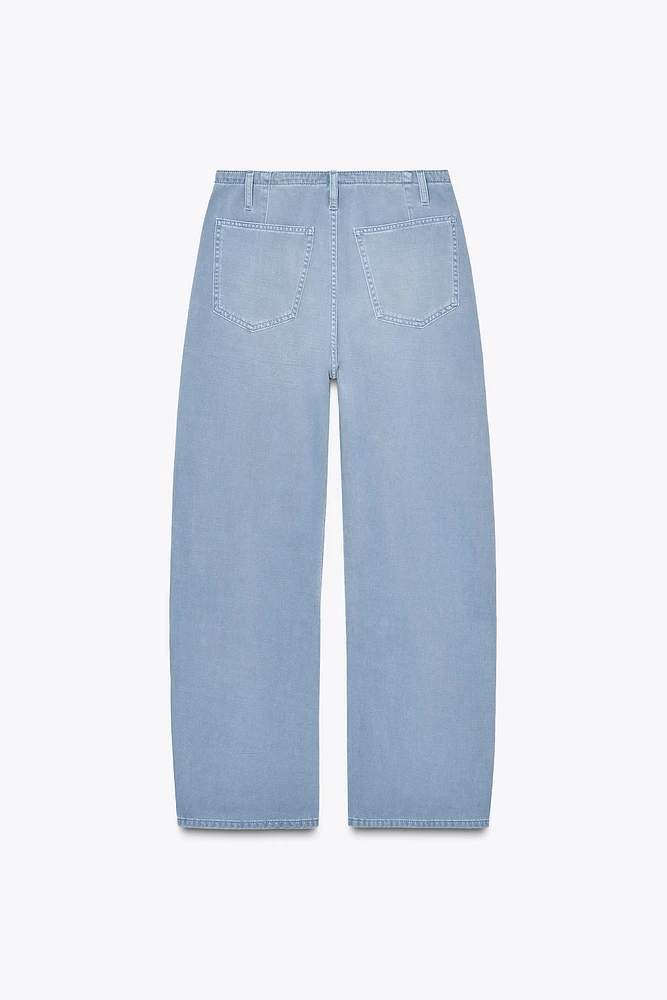 TIE-WAIST CHINO PANTS