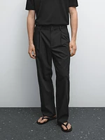 Pantalon relaxed fit à pinces