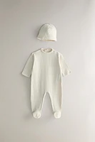 RIBBED NEWBORN BABY SET
