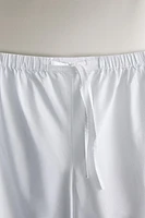 PANTALON COTON BRODERIES