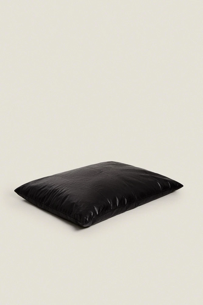 SEAMED LEATHER BEAN BAG CHAIR