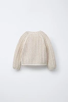 VESTE EN MAILLE TEXTURÉE