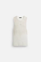 SPRAY PRINT KNIT T-SHIRT