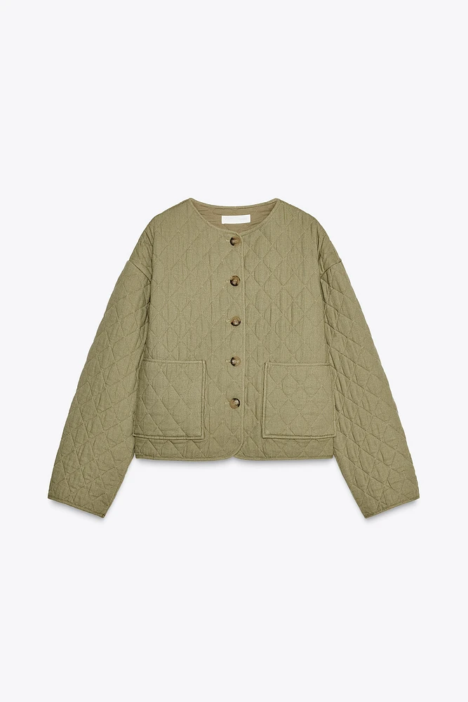 PADDED LINEN JACKET