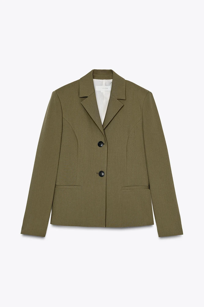 FITTED SHOULDER PAD BLAZER