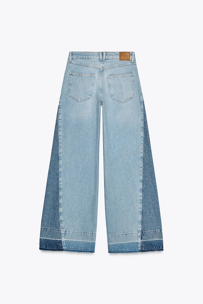 JEAN Z1975 WIDE LEG TAILLE NORMALE CONTRASTE