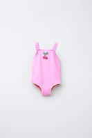 2-6 YEARS/ CHERRY CROCHET SWIMSUIT