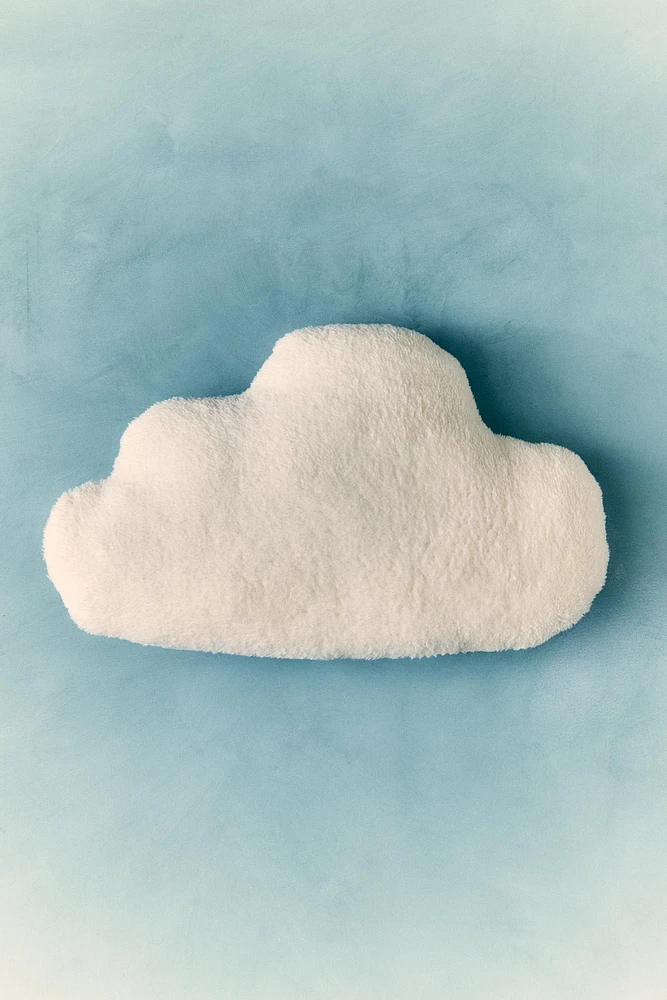 COUSSIN ENFANT NUAGE FAUSSE FOURRURE GAZE