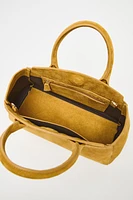 MINI SAC DE VILLE EN CROÛTE DE CUIR