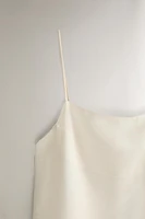 PLAIN SATEEN TOP
