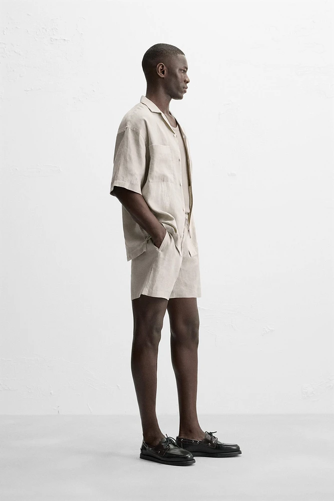 SHORT 100 % LIN