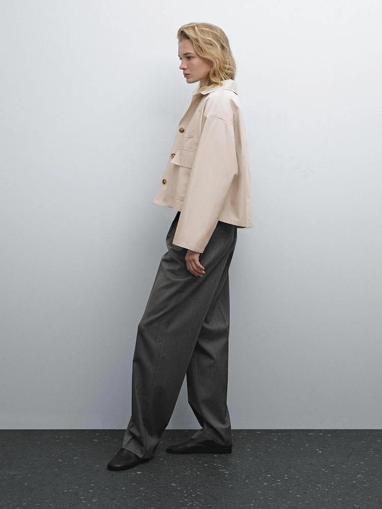 Water-repellent cape jacket