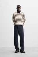 TEXTURED STRIPED SWEATER