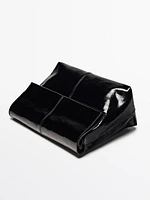 Mini-sac flap nappa craquelé