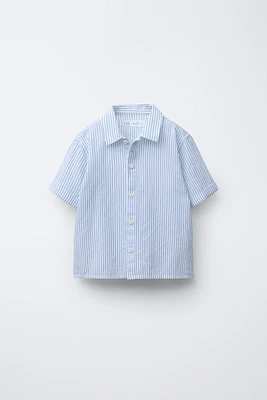 CHEMISE RAYURES TEXTURÉE