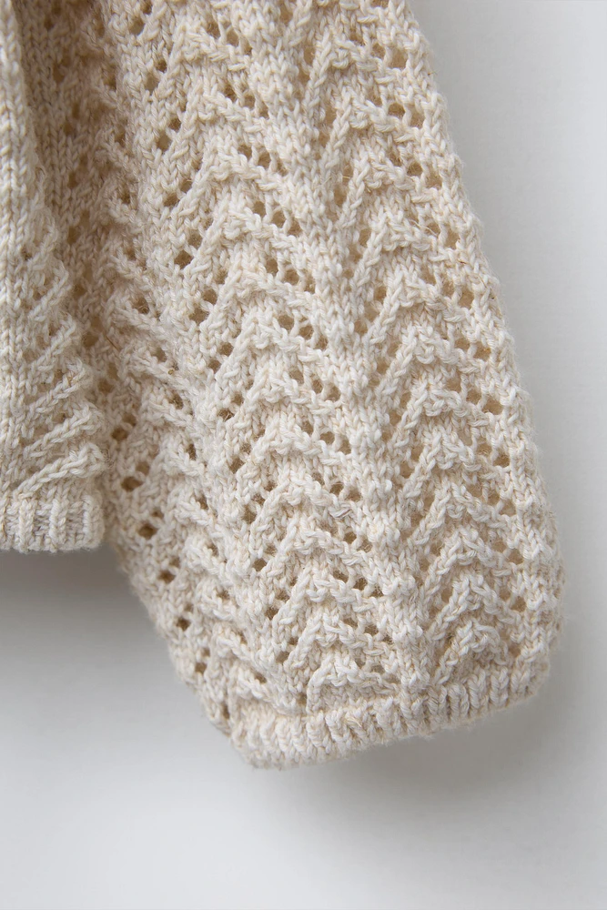 VESTE EN MAILLE TEXTURÉE