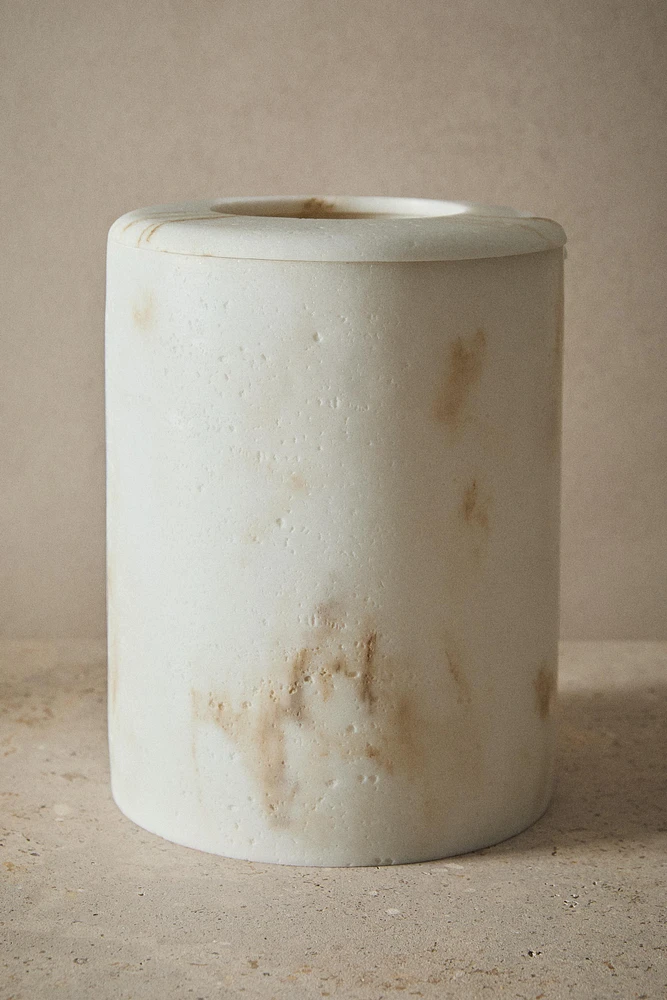 POUBELLE SALLE DE BAIN EFFET MARBRE
