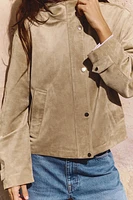 BLOUSON EN MATIÈRE SYNTHÉTIQUE