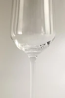 PLAIN BOHEMIA CRYSTAL FLUTE GLASS