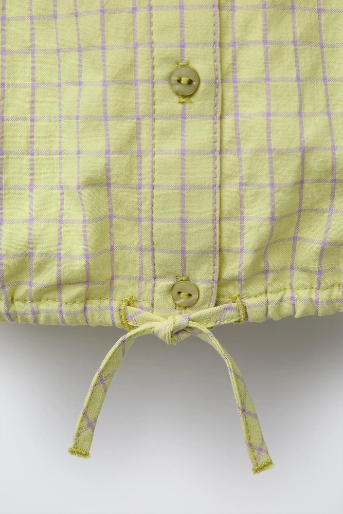 CHEMISE À CARREAUX COLS