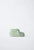 COTTON TIE BOOTIES