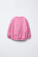 SWEAT À IMPRIMÉ FLEURS