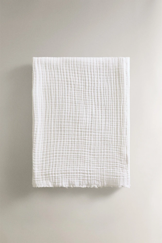 PLAID COTON GAZE