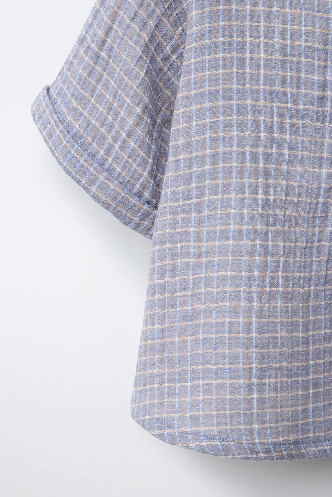 CHEMISE AVEC IMPRIMÉ À CARREAUX
