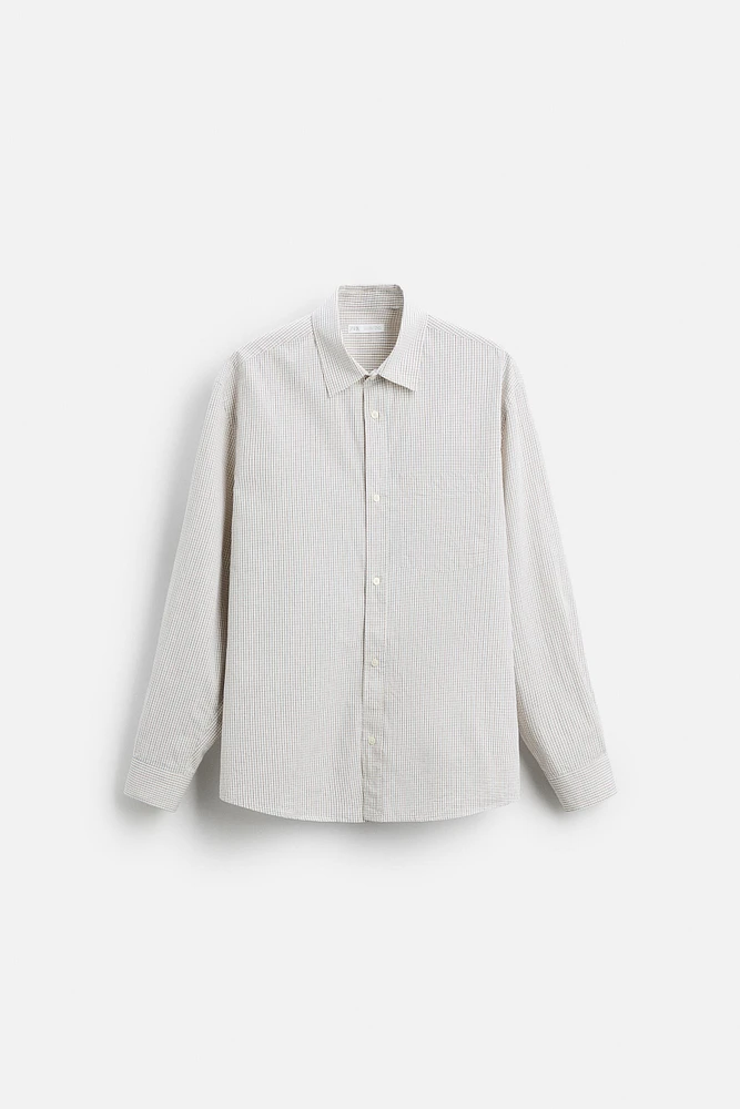 CHEMISE À CARREAUX AVEC POCHE