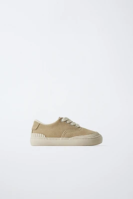 ZARA TIMELESS - LEATHER SNEAKERS