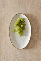 TEXTURED OVAL SERVING DISH