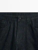 Jean tapered en coton mélangé