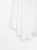 Jupe midi asymétrique fluide