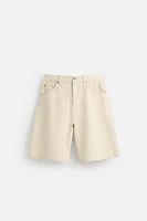 TEXTURED STRIPED SHORTS